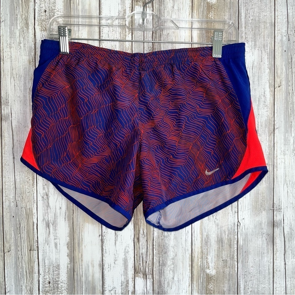 Nike Dynamic Blue and Red Running Shorts